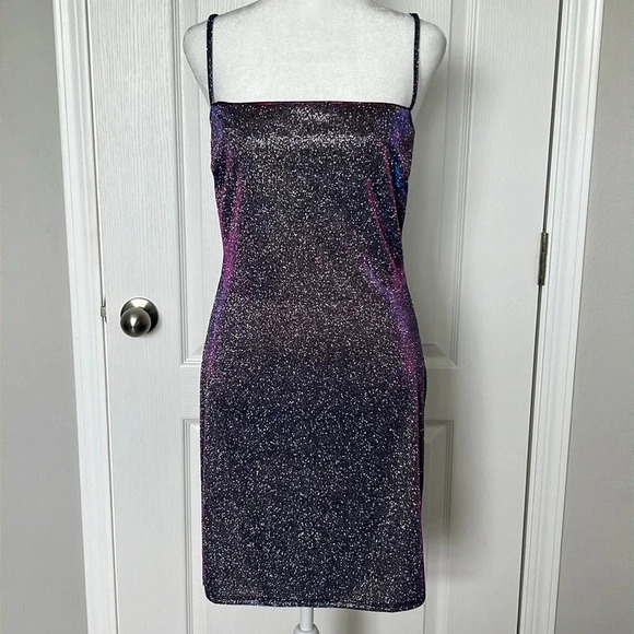 Windsor Time To Shine Glitter Mini Dress Size Medium - Picture 9 of 14